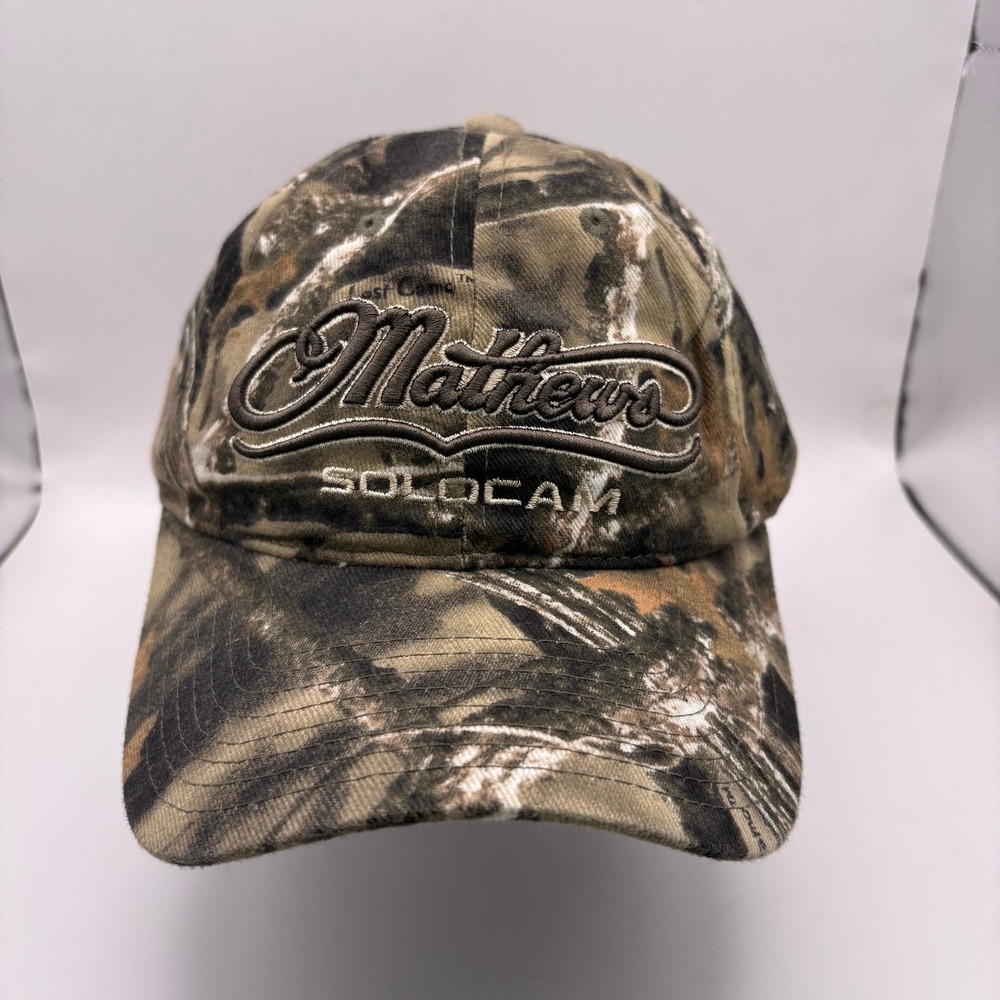 Mathews Solocam Archery Hat Lost Camo Embroidered Logo Adjustable Hunting Cap